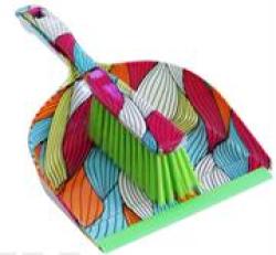 Handheld Brush And Dustpan Set Rainbow Paisley Design – Handheld Brush And Dustpan Scoop Design Securely Holds Dust And Debris- Ideal For Indoor