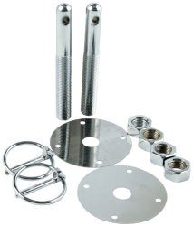 Allstar Performance ALL18512 Steel Hood Pin Kit With 3 16 Flip-over Clip