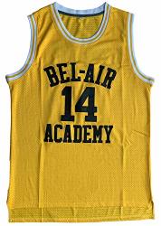 Vinking 14 The Fresh Prince Of Bel Air Academy Basketball Jersey 14 Yellow Large