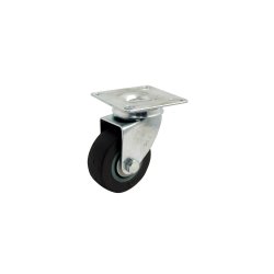 Castor Wheel - Rubber - Swivel - Flange - 75MM - 2 Pack