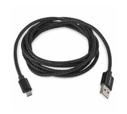 - Woven Micro USB Cable - Black - 2 Meters