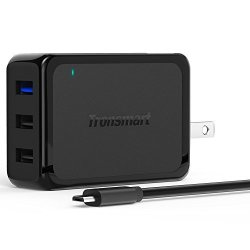 Tronsmart 42w 3-port Usb Wall Charger With Quick Charge 2.0 Technology For S7 s7 Edge S6 s6 Edge Lg G4 Nexus 6 And More