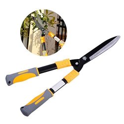 Nice Pies Comfortable Handle Hedge Shears For Professional Gardening And Landscaping - Absorb Shock Garden Trimmer For Grass Bushes Branches 22" Hedge Clippers With