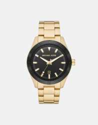 Michael Kors Layton Gold Stainless Steel Watch - One Size Fits All Gold