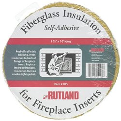 Rutland Fireplace Insert Insulation Fiberglass 1-1 2-inch By 10-feet