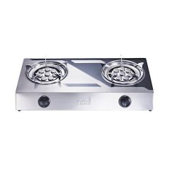 Hot Plate - 2 Burner Gas Stove Stainless Steel Finish