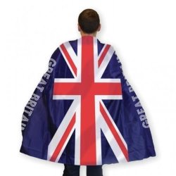 Great Britain Union Jack Fancy Dress Adults Body Cape