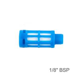 AirCraft Plastic Breather Silencer 1 8' M Blue