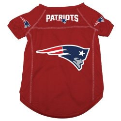 New England Patriots Pet Dog Football Jersey Alt. Red Large