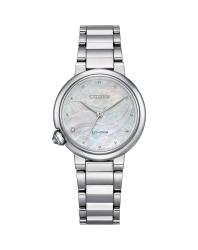 Eco-drive Ladies Mother Of Pearl Stainless Steel