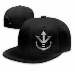 Umarsdeal Vegeta Dragon Ball Z Platinum Logo Baseball Snapback Hat Black