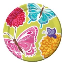 Creative Converting Butterflies 10-INCH Paper Plates 8 Per Pack