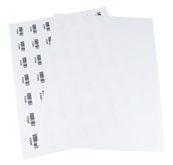 1" X 1-1 2 Printable Labels Compatible With Laser And Inkjet Printers 1225 Labels Per Sheet 25 Sheets