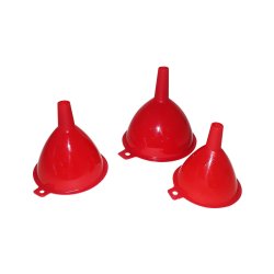Funnel Set - Plastic - 3 Pack - Size 80 90 And 100MM - 8 Pack