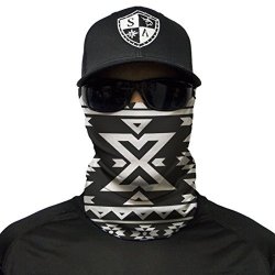 S A Co Official Aztec Black And White Face Shield Perfect For All Outdoor Activities Protects Face Against The Elements