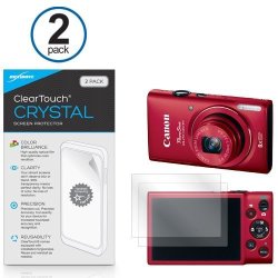 Boxwave Canon Powershot Elph 130IS Cleartouch Crystal 2-PACK Screen Protector For Canon Powershot Elph 130IS
