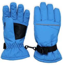 Kids Winter Snow & Ski Gloves - Youth Gloves Designed For Skiing Snowboarding Shoveling - Waterproof Windproof Thermal Shell & Synthetic Leather Palm