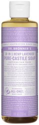 Dr. Bronner's Pure Castile Liquid Soap - Lavender - 237ML