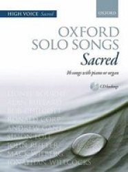 Oxford Solo Songs: Sacred - 16 Songs With Piano Or Organ Sheet Music Low Voice Book + Cd