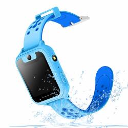 Kids Smart Watch Phone Gps lps Touch Screen Sos Tracker Smart Watch Phone Birthday Gifts For Girls Boys Blue