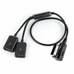 Media In Ami Mdi Dual USB Ports Aux Flash Drive Adapter Cable Compatible With Audi A5 A7 Vw