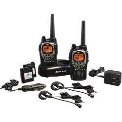 Midland GXT1000VP4 36-MILE 50-CHANNEL Frs gmrs Two-way Radio Pair Black silver