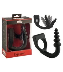 Malesation Explorer 2-IN-1 Vibrating Penis Ring And Prostate Massager -