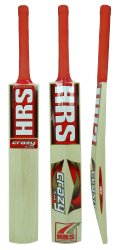 Hrs Crazy Kashmir Willow Full Size Wooden Cricket Sports Bat With Carry Case HRS-B16A