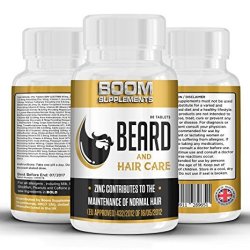 Beard Growth Supplement Facial Hair Supplement For Men | More Hair Growth Or Your Money Back