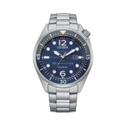 Eco-drive Blue Dial Date Watch