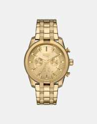 Diesel Split Gold Stainless Steel Watch - One Size Fits All Gold
