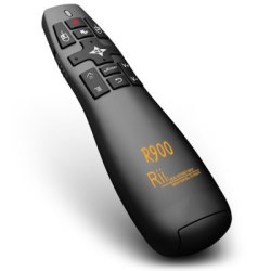 Rii R900 Wireless Air Mouse Laser Pointer - Black