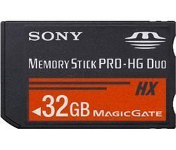 Sony 32 Gb Memory Stick Pro-hg Hx Duo Flash Memory Card MSHX32G Black