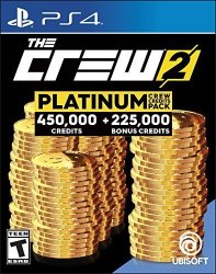 Ubisoft The Crew 2 Platinum Credits Pack 450 000 + 225 000 Bonus - PS4 Digital Code