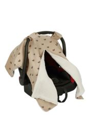 Cotton And Fleece Front Openable Snug And Safe Stroller Cover