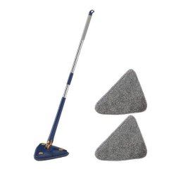 Microfibre 360 Rotating Mop Extendable Triangle Squeegee Cleaning Mop