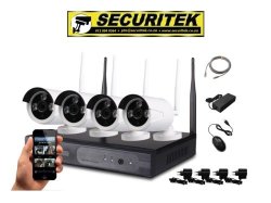Hd 4 Channel 720p Wireless Ip Camera Cctv Security Surveillance System Nvr Kit