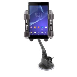 DURAGADGET Car Window Suction Mount with 360 Degree Rotating Phone Cradle Compatible with Sony Xperia T Xperia V & Xperia J 