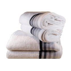 Royal Turkish Collection -450GSM -100% Cotton -2 Hand Towels 2 Bath Towels -white