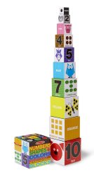 Melissa & Doug Nesting And Stacking Blocks: Numbers Shapes And Colors
