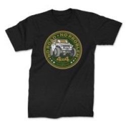 Ton No Road No Problem - Jeep Unisex Premium T-Shirt Black