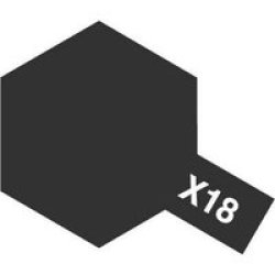 X-18 Semi Gloss Enamel Paint Black