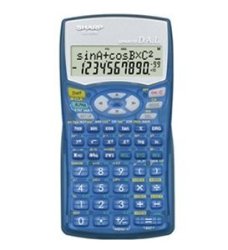 Sharp EL-531WB-BL Translucent Blue Scientific Calculator