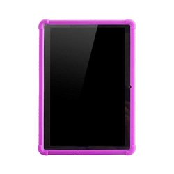 Meijunter Mediapad T3 Case - Light Weight Anti Slip Stand Silicone Gel Rubber Case Cover For Huawei Mediapad T3 10 9.6 Inch AGS-W09 Purple