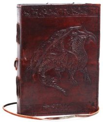 Blank Black Book Celtic Dragon Journal