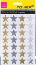 Large Star Stickers - Mixed Gold & Silver 2 Sheets - 56 Stickers