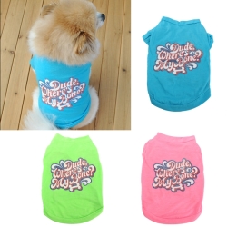 Cotton Pet Dog Summer T Shirt Vest Puppy Cat Vest Clothes Apparel Costume