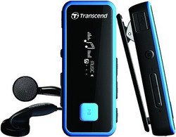 Transcend MP350 8GB Rugged MP3 Player with Radio in Black