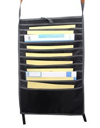 Classroom File Hanging Storage Pocket Charts Book Oxford Bags Storage Desk Organizer Large 12 Pockets By Sun Cling