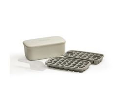 Fine Living Silicone Ice Tray Box - White